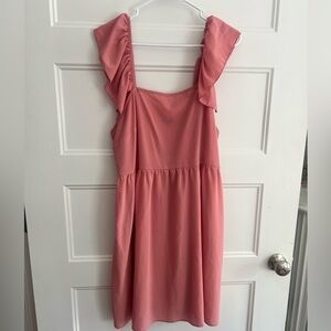 Pink Flowy Dress